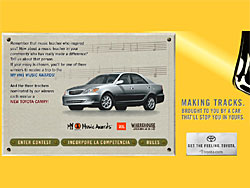Screenshot of Toyota Contest Intro